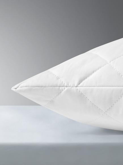 John Lewis Pure Cotton Comfort Pillow Protector, Junior - view 2, White
