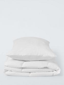 John Lewis Kids' Soft Touch Washable Duvet & Pillow Set, 4 Tog, Cot, White