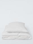 John Lewis Toddler Soft Touch Washable Duvet & Pillow Set, 4 Tog, White, Cotbed