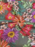 Viscount Textiles Florals Cotton Lawn Fabric, Greige/Multi