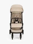 Nuna TRVL Pushchair with Rain Cover & Travel Bag, Caviar, Biscotti