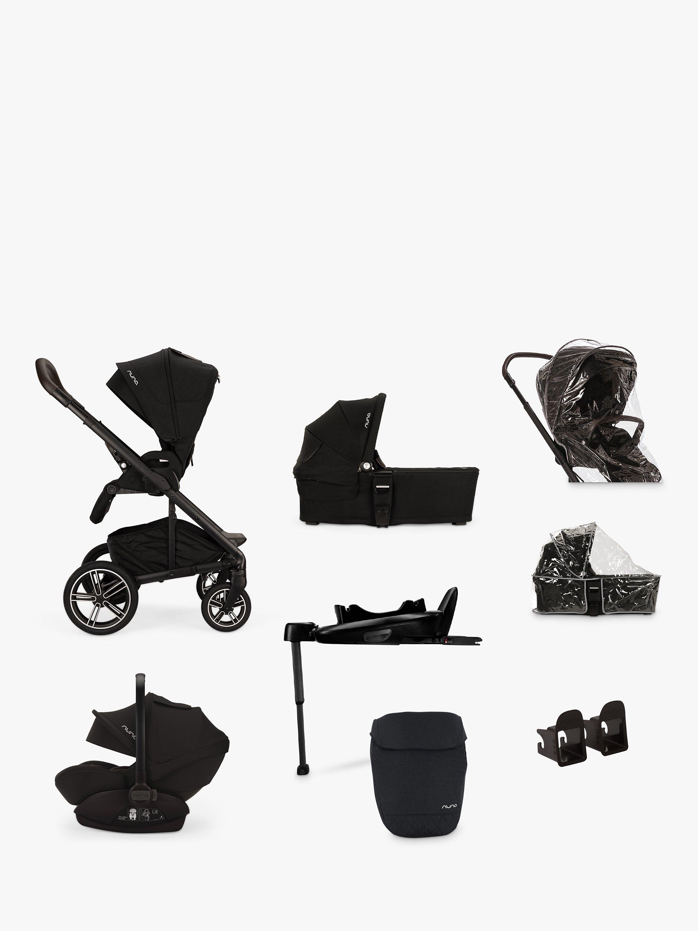 Nuna MIXX Next Pushchair MIXX Next Carrycot ARRA Next i Size Car Seat with Base Next Generation Bundle