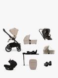 Nuna MIXX next Pushchair, Carrycot and PIPA next i-Size Car Seat with Base Generation Bundle, Biscotti