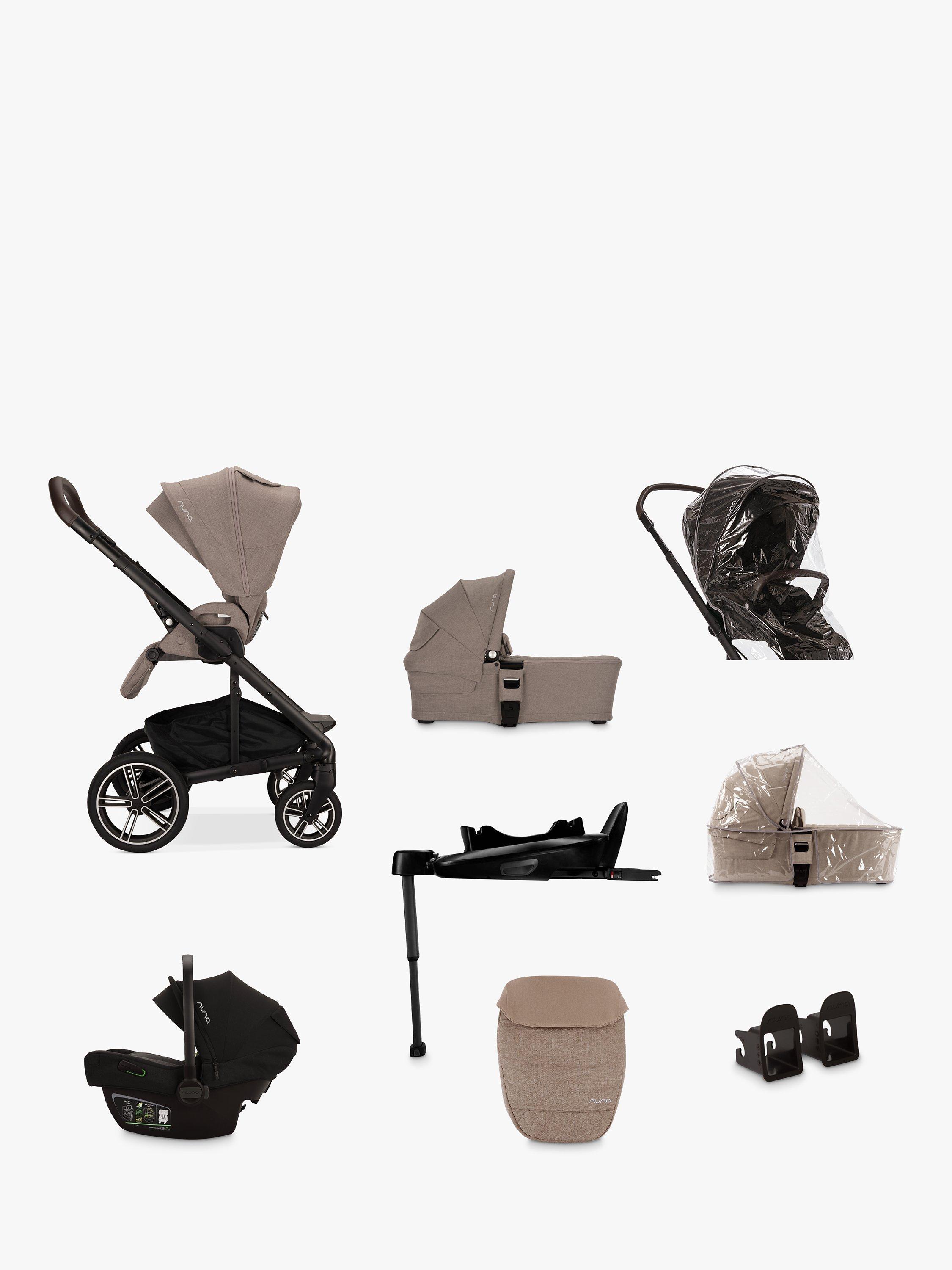 Nuna Mixx Next Pushchair Carrycot Pipa NEXT i Size Car Seat with Base Generation Bundle Cedar