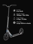 Micro Scooters Classic Matt Foldable Scooter, Black