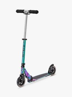 Micro Scooters Speed Foldable Scooter, Matt Neochrome, Green