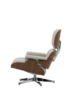 Vitra Eames Lounge Chair, Ivory Nubia Bouclé - view 2, Ivory/Pearl