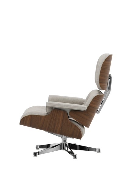 Vitra Eames Lounge Chair, Ivory Nubia Bouclé - view 2, Ivory/Pearl