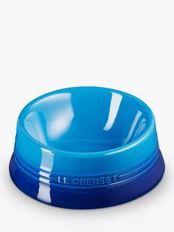 Le Creuset Stoneware Medium Pet Bowl - view 2, Azure