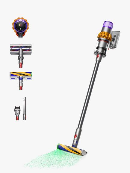 Dyson V15 Detect Absolute Cordless Vacuum Cleaner, Yellow/Nickel, Yellow/Nickel