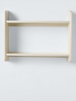 John Lewis Skim Double Wall Shelf, Natural, 