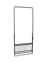 John Lewis Folding Metal Clothes Rail, Black