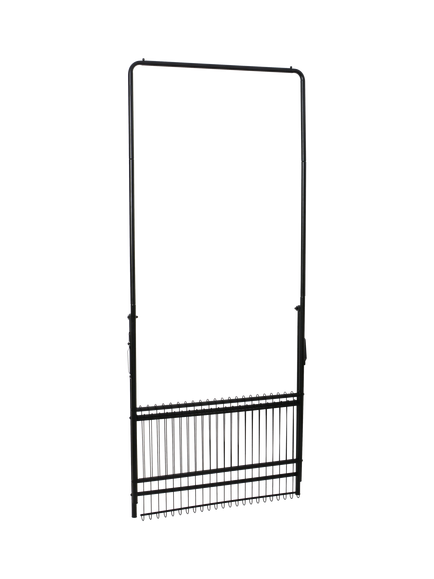 John Lewis Folding Metal Clothes Rail, Black, Black
