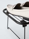 John Lewis Stackable Folding Metal Shoe Rack, Black