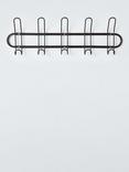 John Lewis Metal 5 Hook Rack, Black