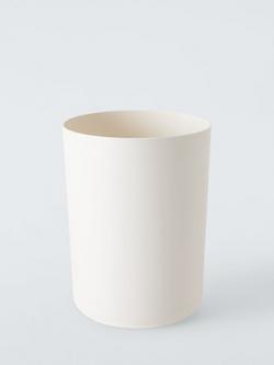 John Lewis Plastic Waste Paper Bin, White