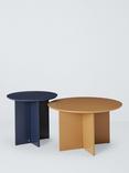 John Lewis ANYDAY Tuck Side Table, Set of 2, Navy/Natural