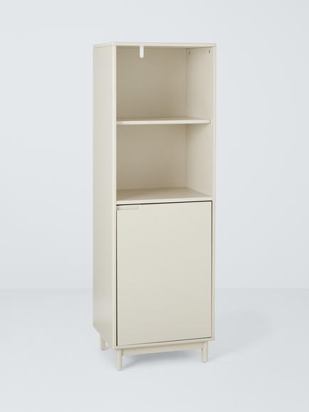 John Lewis Format Narrow Bookcase, Greige, 