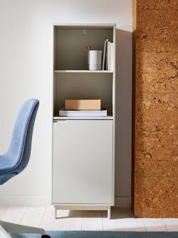 John Lewis Format Narrow Bookcase, Greige - view 2, 