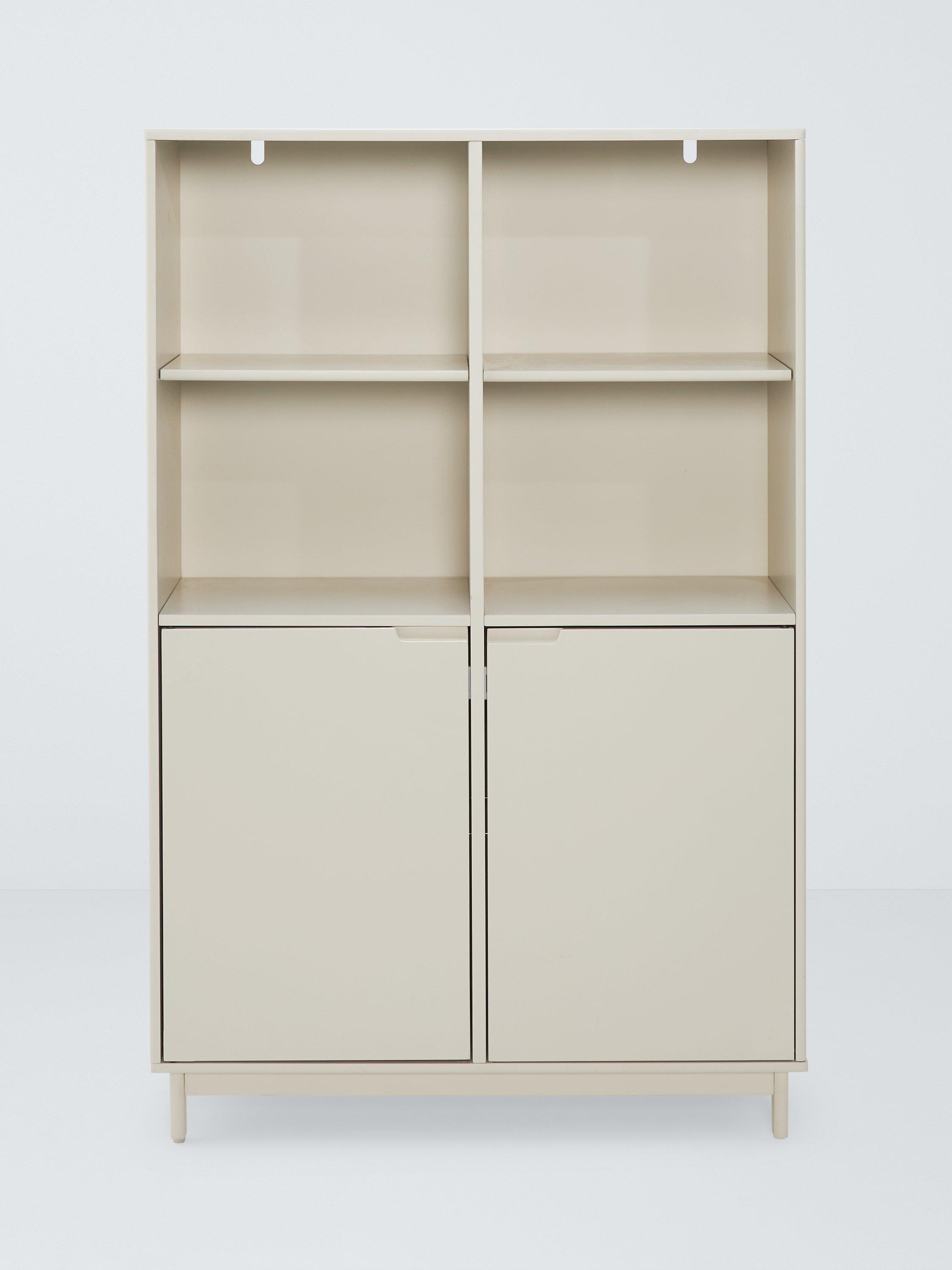 John Lewis ANYDAY Format Wide Bookcase, Greige