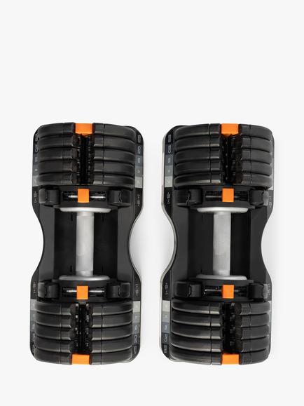 NordicTrack 25kg Select-A-Weight Adjustable Dumbbell Set - view 2, Black