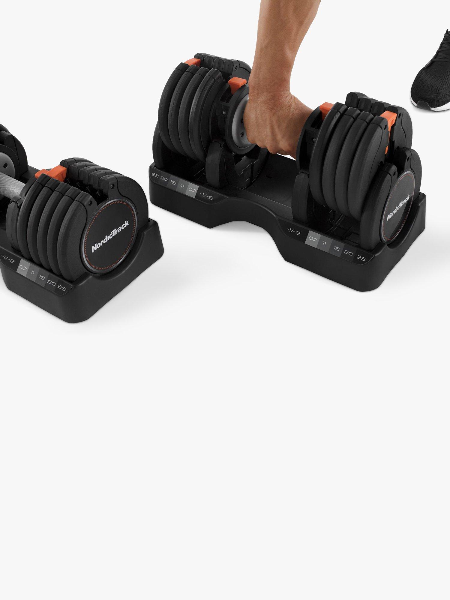 NordicTrack 25kg Select A Weight Adjustable Dumbbell Set