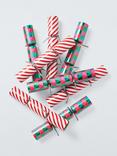 John Lewis Fa-La-La Stripe Christmas Crackers, Pack of 8