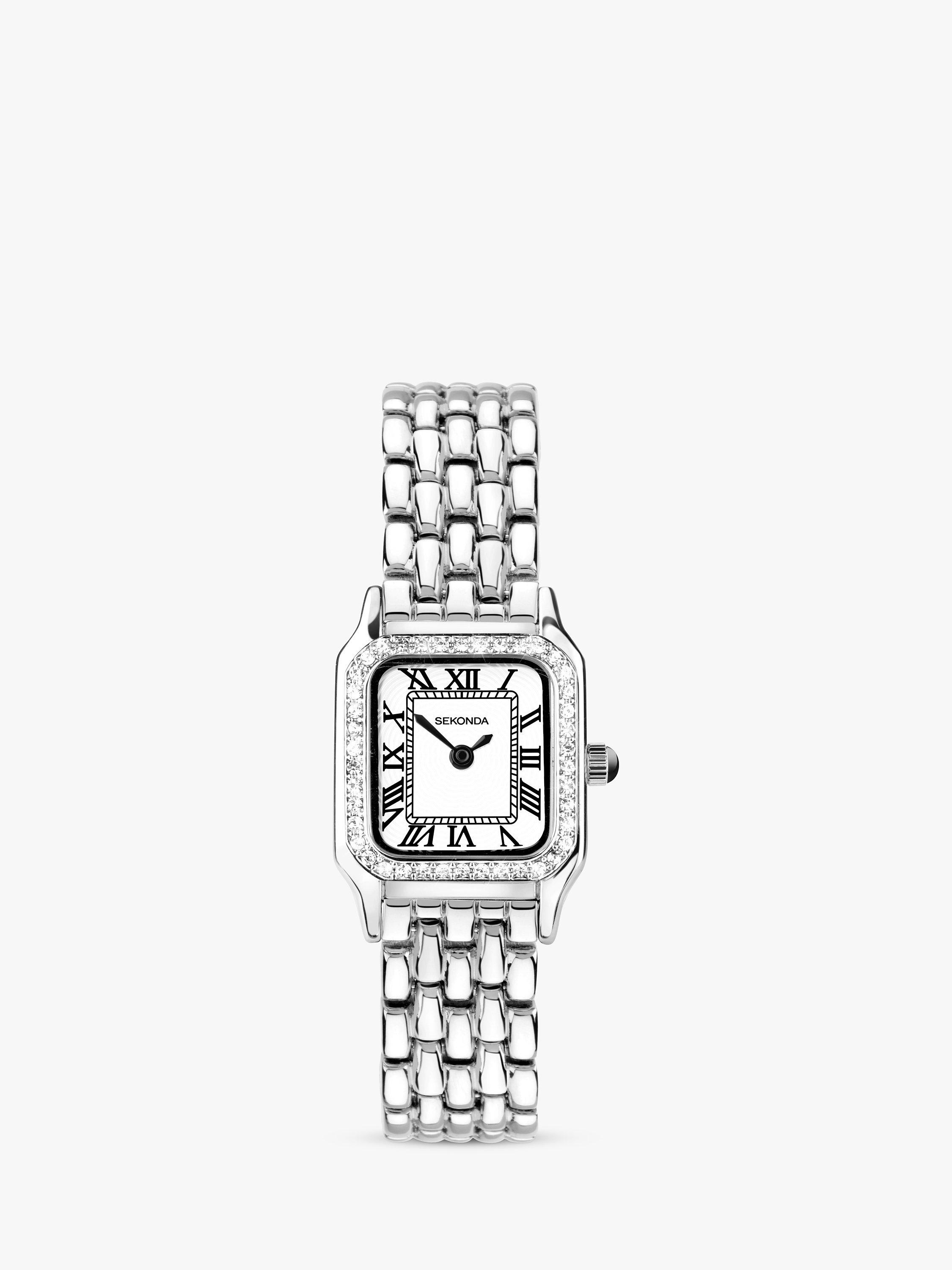 Product image 1 of 7, which shows Sekonda 40655 Women's Monica Bracelet Strap Watch, Silver