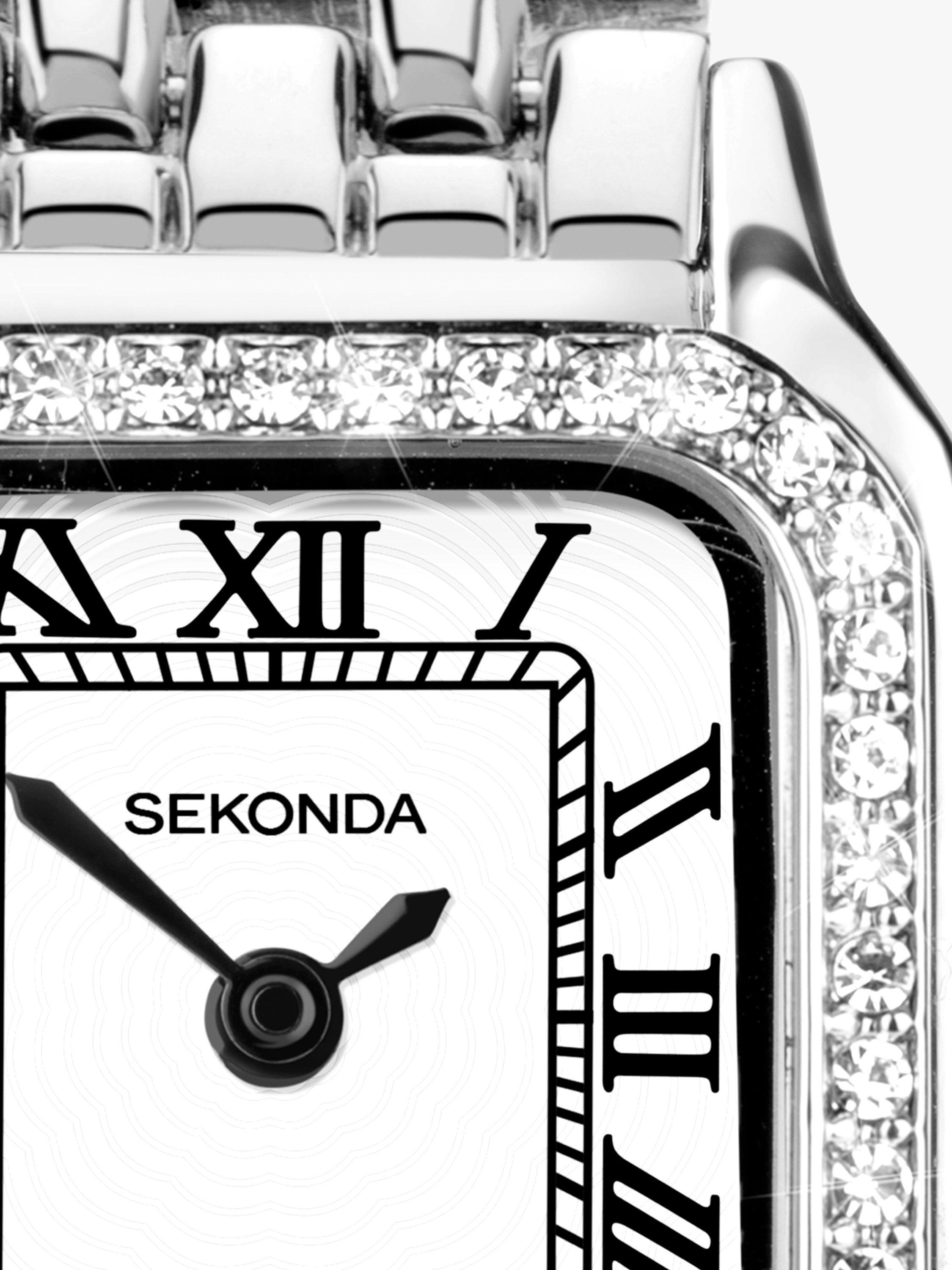 Product image 2 of 7, which shows Sekonda 40655 Women's Monica Bracelet Strap Watch, Silver