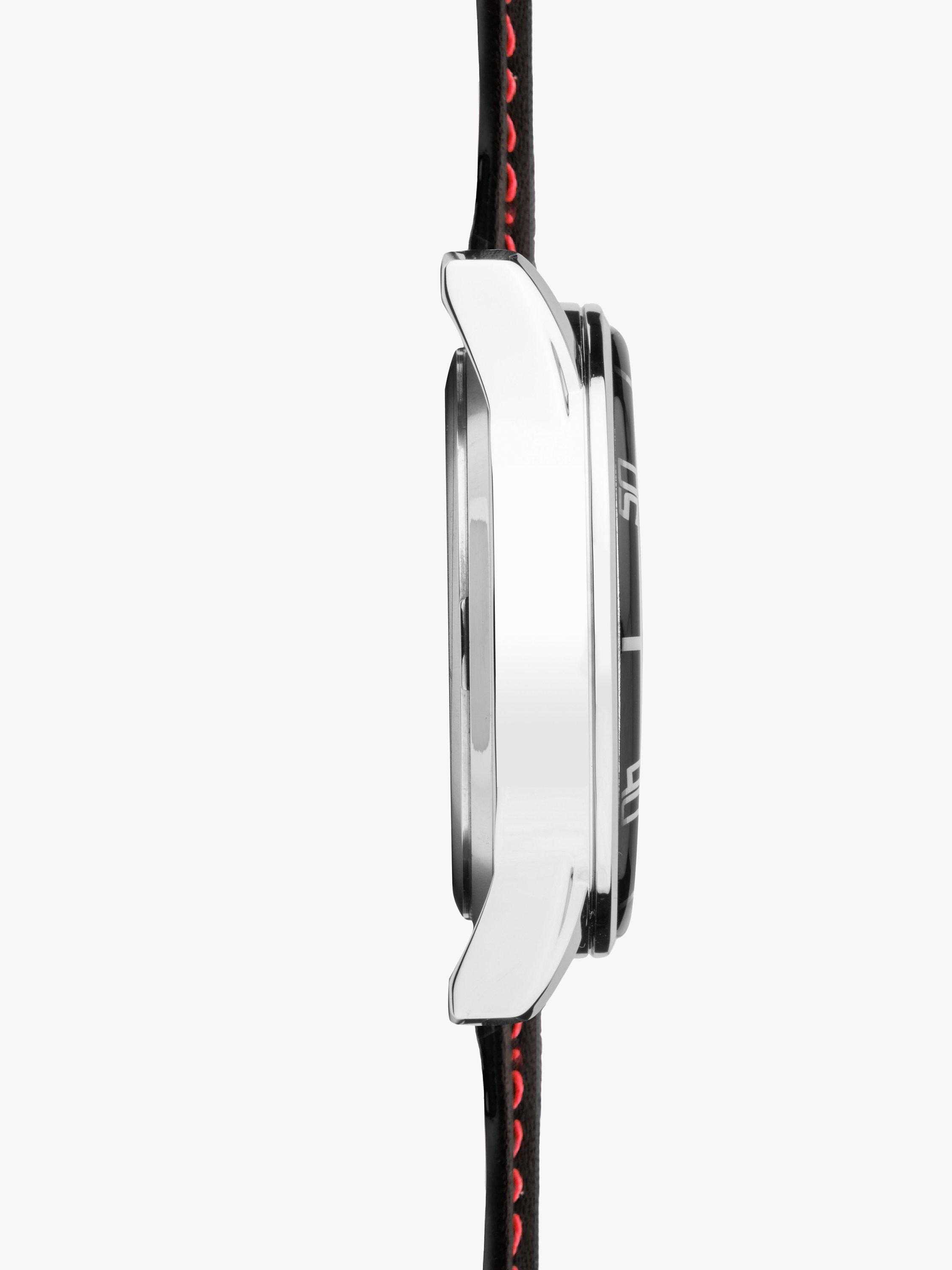 Product image 5 of 6, which shows Sekonda 30206 Men's Midnight Chronograph Leather Strap Watch, Black