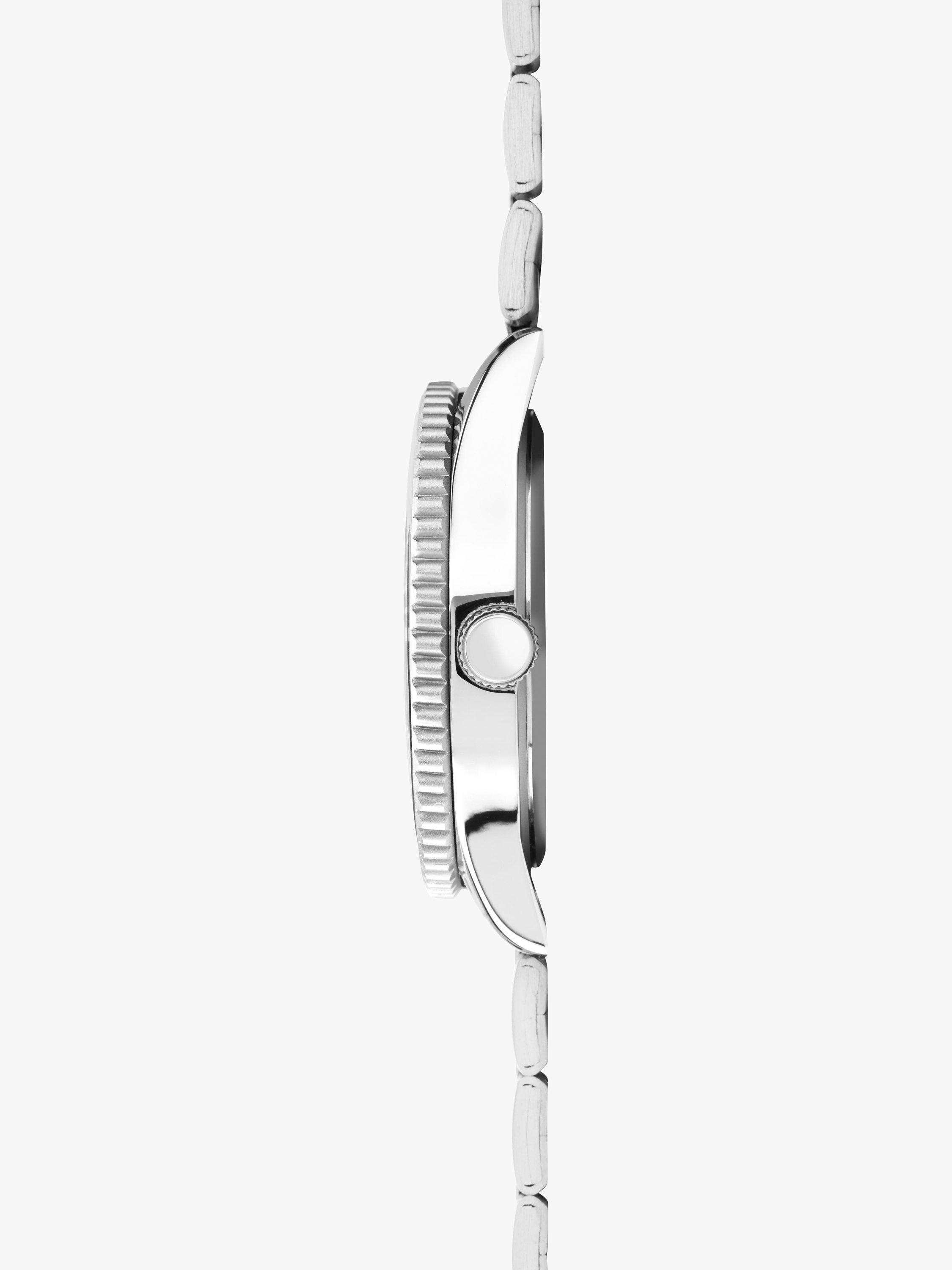Product image 4 of 7, which shows Sekonda Men's Ocean Bracelet Strap Watch, Silver/Blue