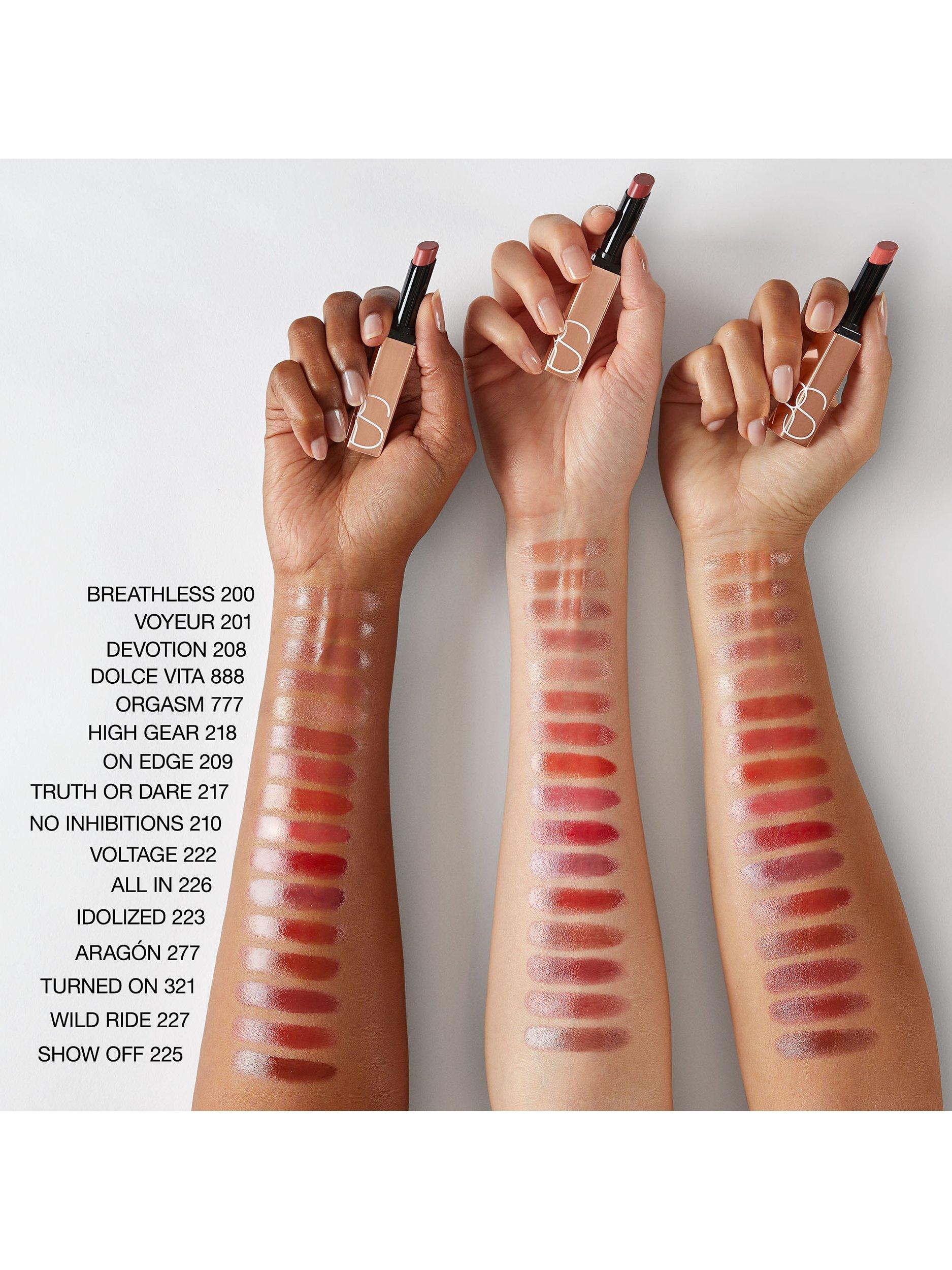 Product image 5 of 8, which shows NARS Afterglow Sensual Shine Lipstick, No Inhibitions