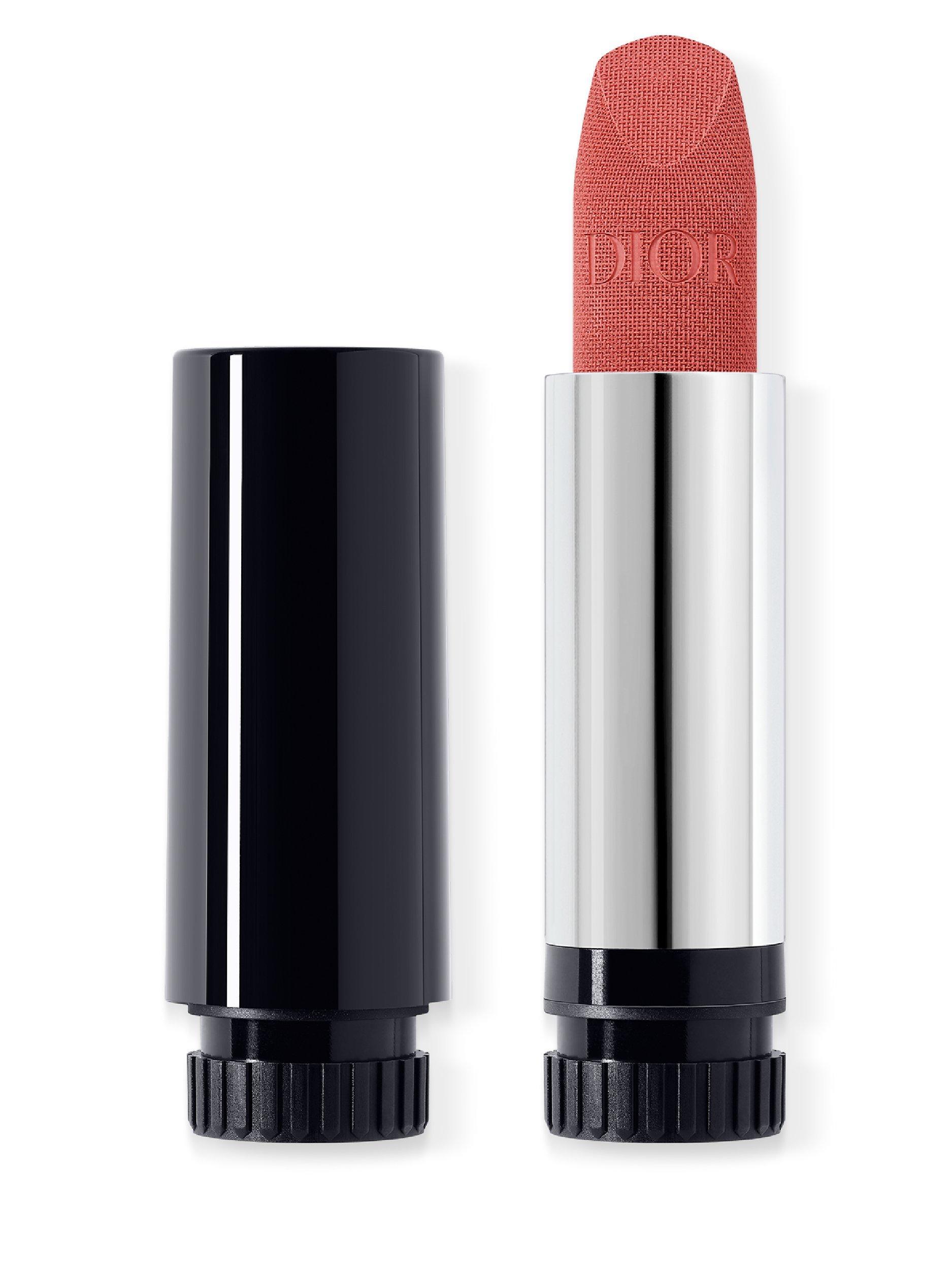 Product image 1 of 8, which shows DIOR Rouge Dior Couture Colour Lipstick Refill - Velvet Finish, 772 Classic Rosewood