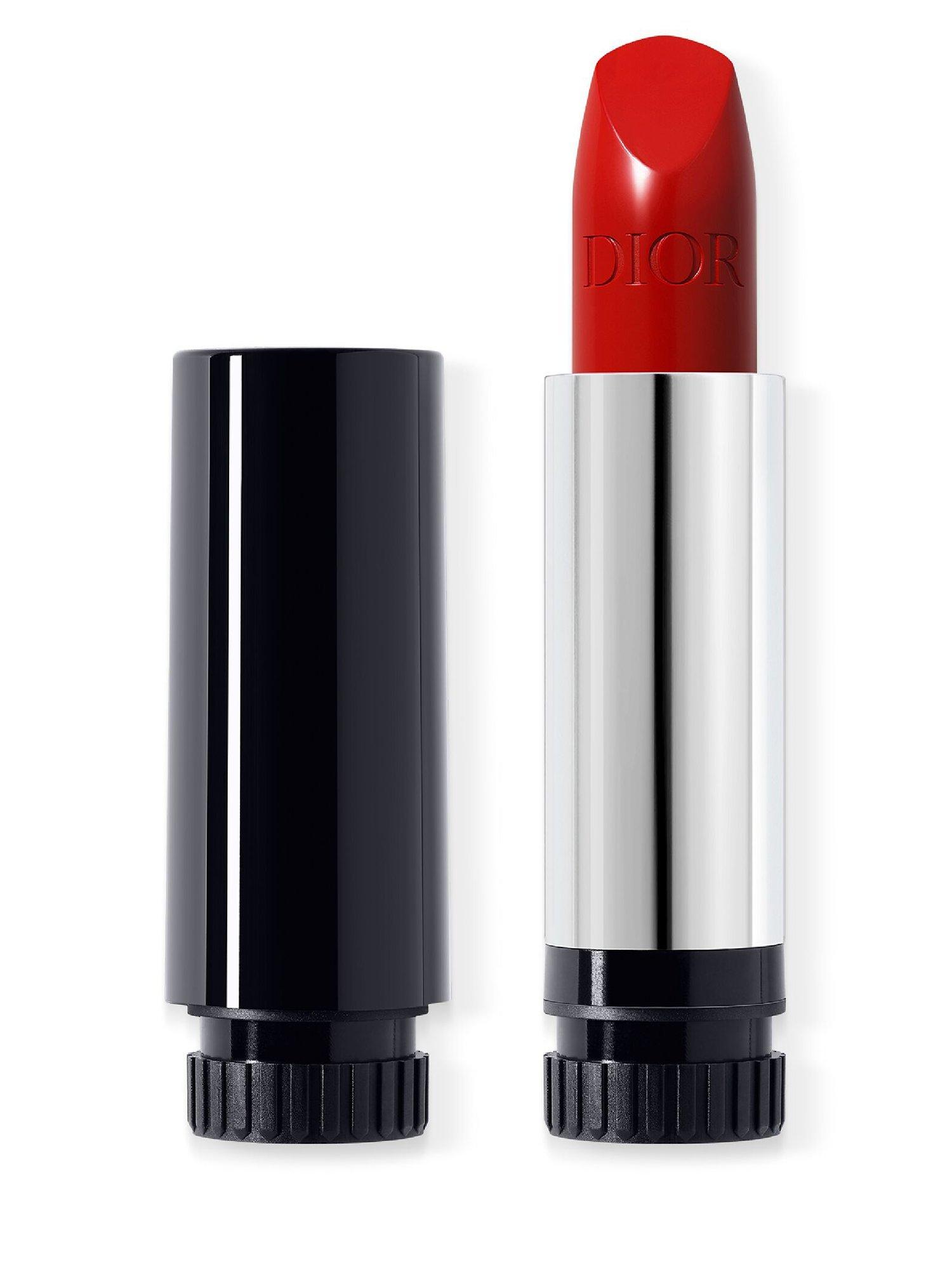 Product image 1 of 6, which shows DIOR Rouge Dior Couture Colour Lipstick Refill - Satin Finish, 999 Red