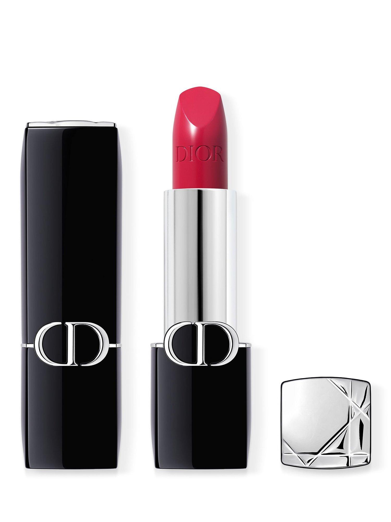 Product image 1 of 7, which shows DIOR Rouge Dior Couture Colour Lipstick - Satin Finish, 766 Rose Harpers