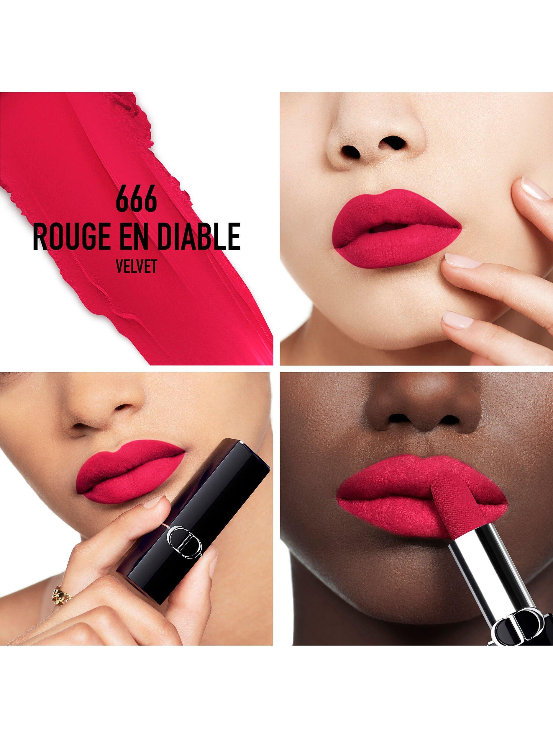 DIOR Rouge Dior Couture Colour Lipstick Velvet Finish 666 Rouge En Diable