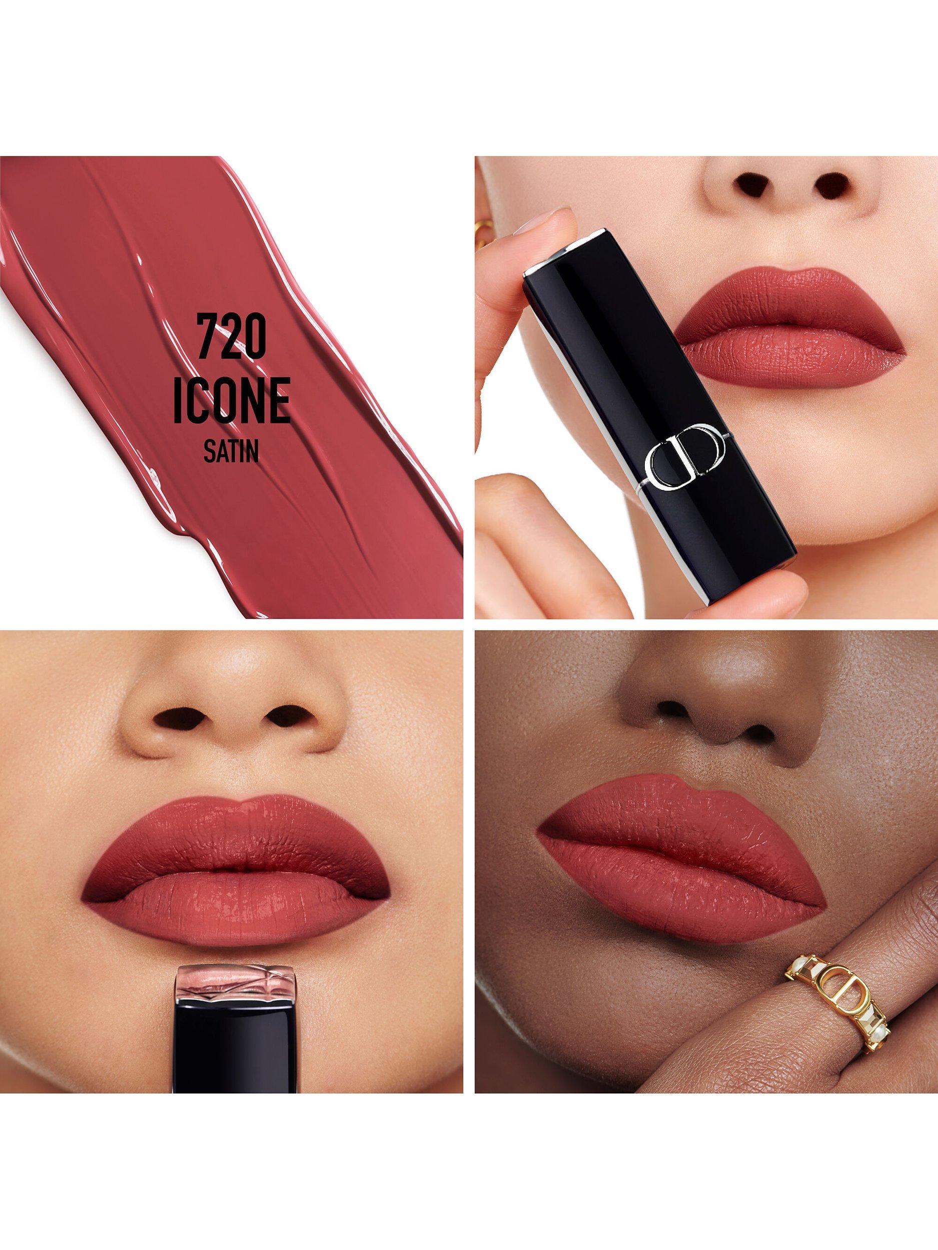 Product image 2 of 7, which shows DIOR Rouge Dior Couture Colour Lipstick Refill - Satin Finish, 720 Icone