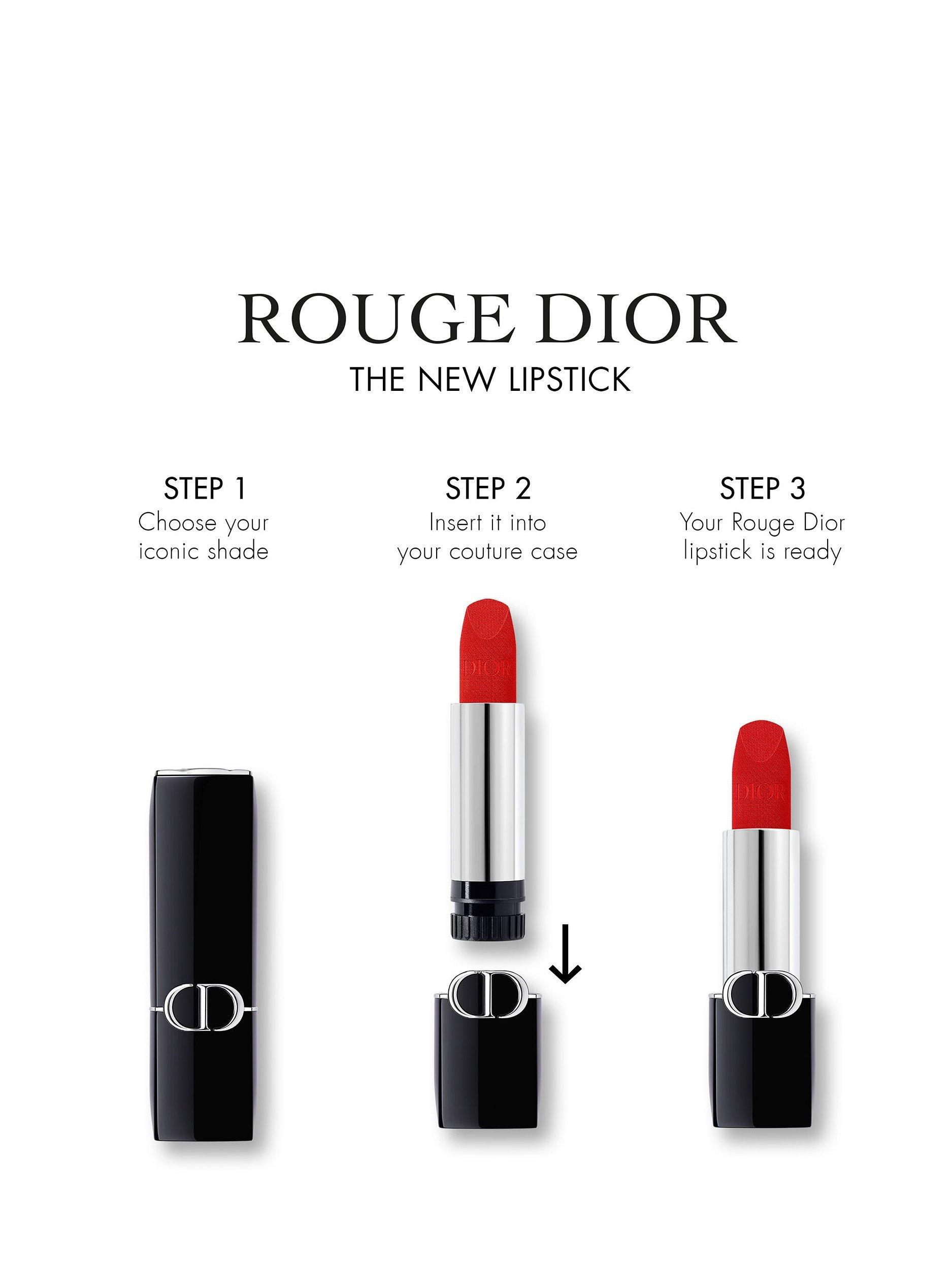 Product image 5 of 7, which shows DIOR Rouge Dior Couture Colour Lipstick Refill - Satin Finish, 720 Icone