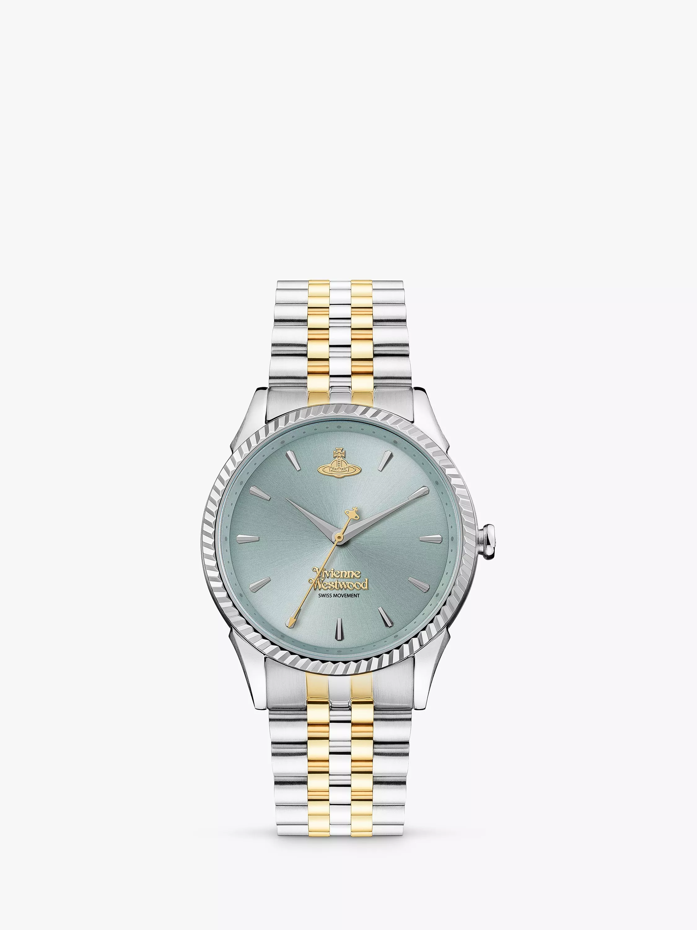 Vivienne Westwood VV240CPSG Women's Seymour Bracelet Strap Watch, Silver/Gold  VV240LGRSG