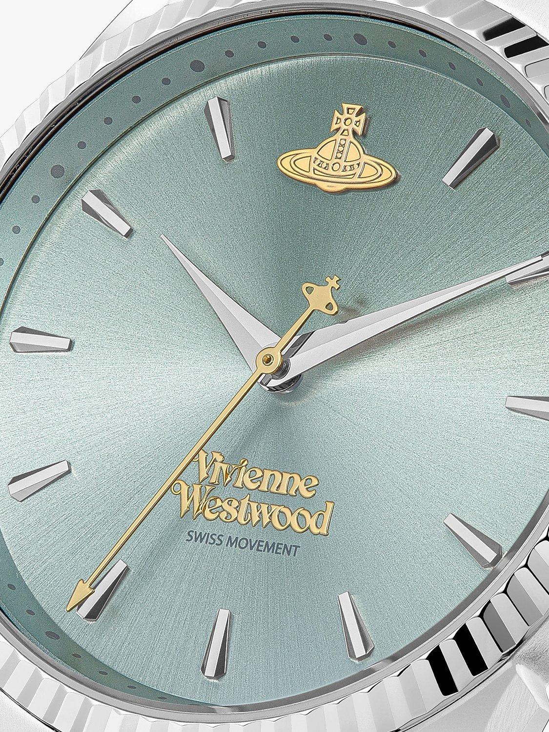 Product image 3 of 6, which shows Vivienne Westwood VV240CPSG Women's Seymour Bracelet Strap Watch, Silver/Gold VV240LGRSG