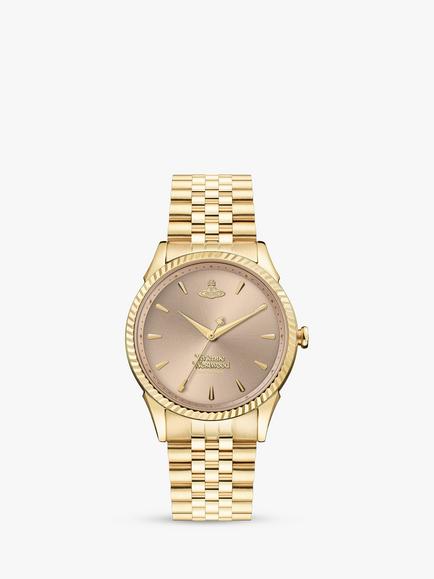 Vivienne Westwood VV240CPSG Women's Seymour Bracelet Strap Watch, Gold Vv240pkgd