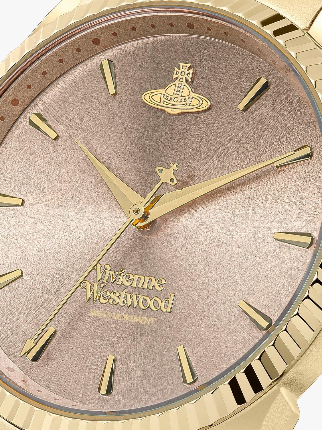 Product image 3 of 6, which shows Vivienne Westwood VV240CPSG Women's Seymour Bracelet Strap Watch, Gold VV240PKGD
