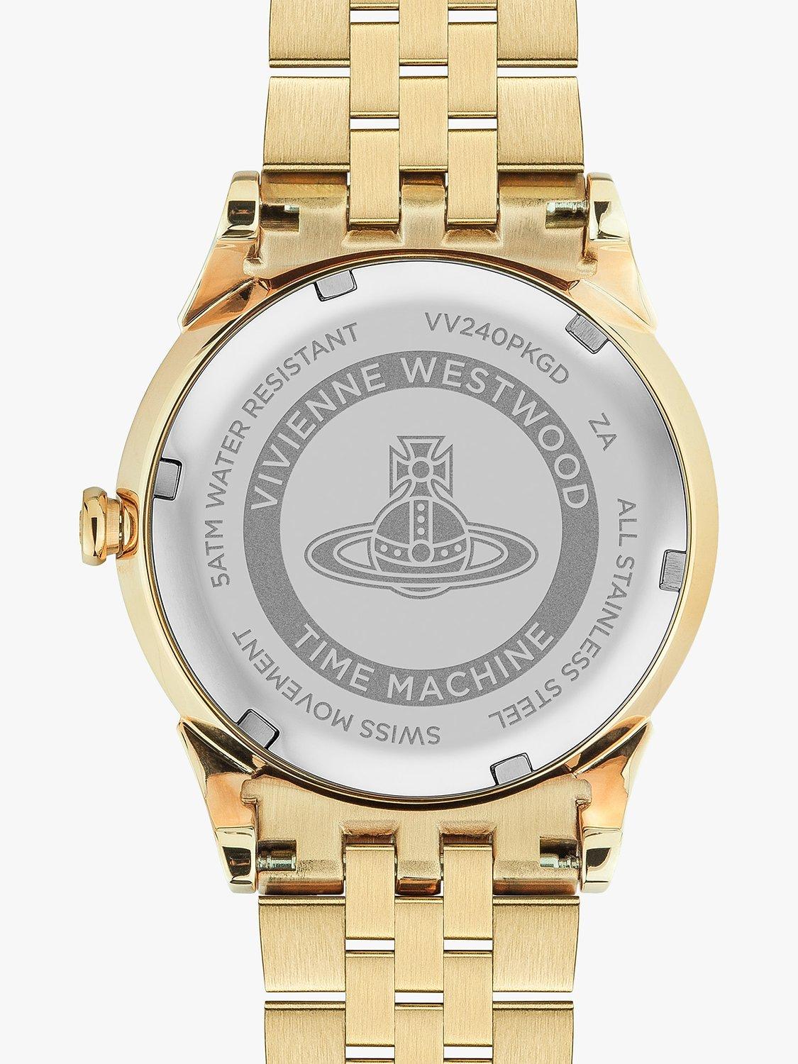 Product image 5 of 6, which shows Vivienne Westwood VV240CPSG Women's Seymour Bracelet Strap Watch, Gold VV240PKGD