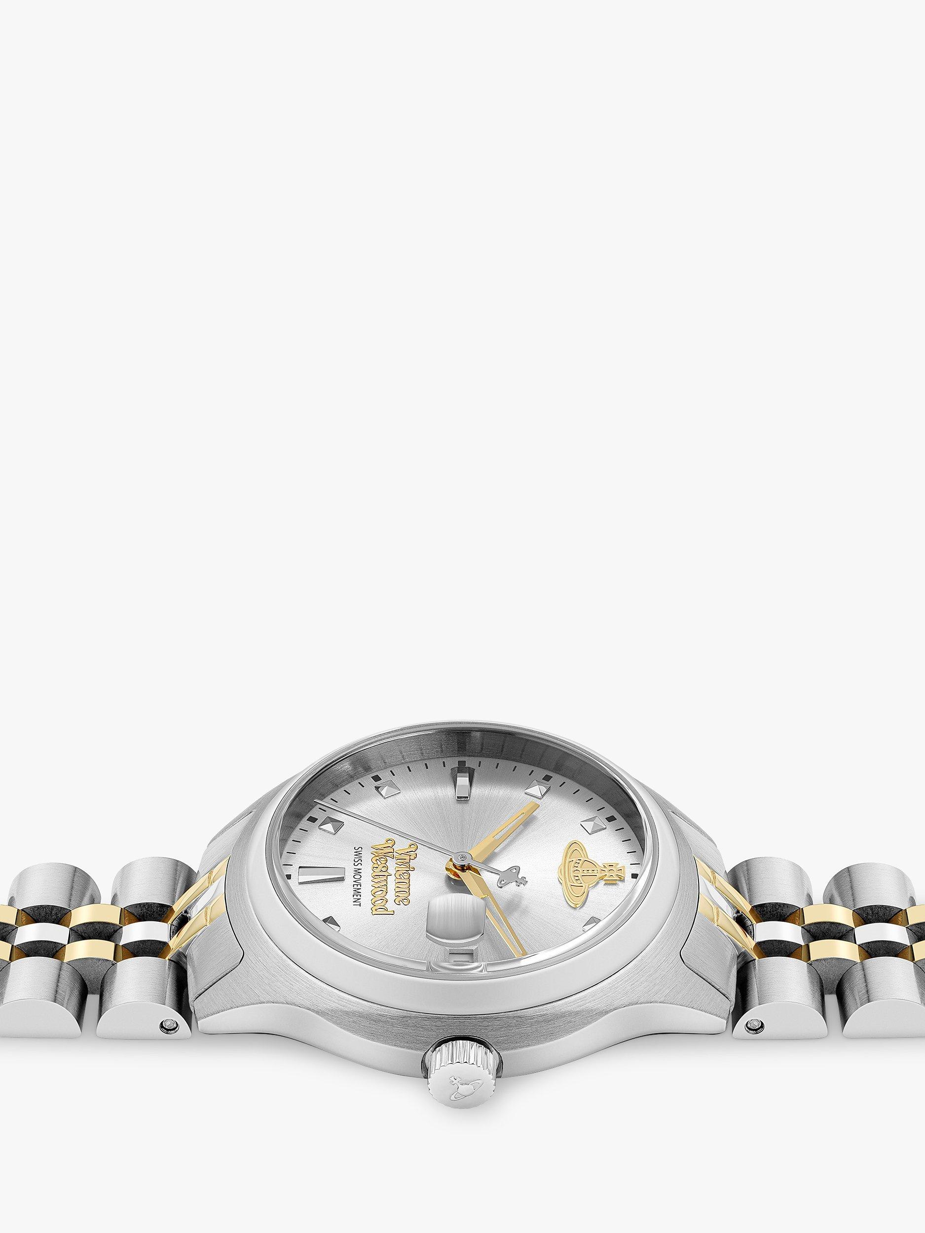 Product image 4 of 6, which shows Vivienne Westwood Women's Little Camberwell Bracelet Strap Watch, Silver VV311SLSG