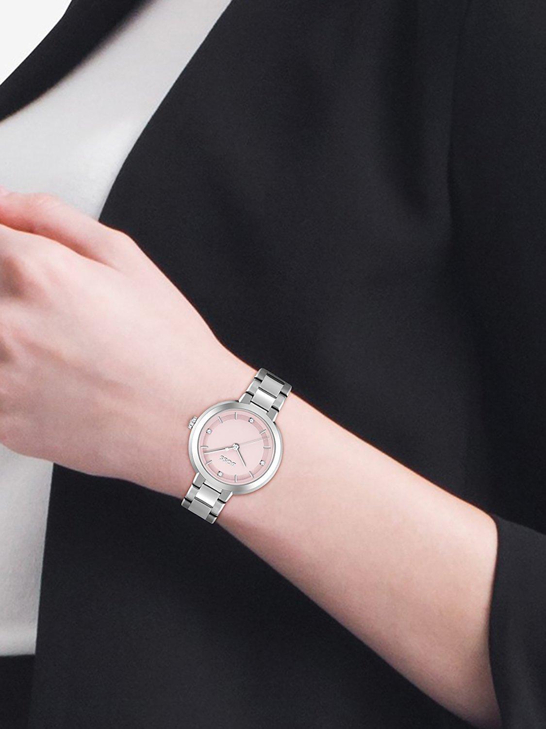 Product image 4 of 6, which shows HUGO BOSS 1502757 Women's Sena Bracelet Strap Watch, Silver 1502757