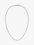 HUGO BOSS Men's Evan Chain Necklace, Silver