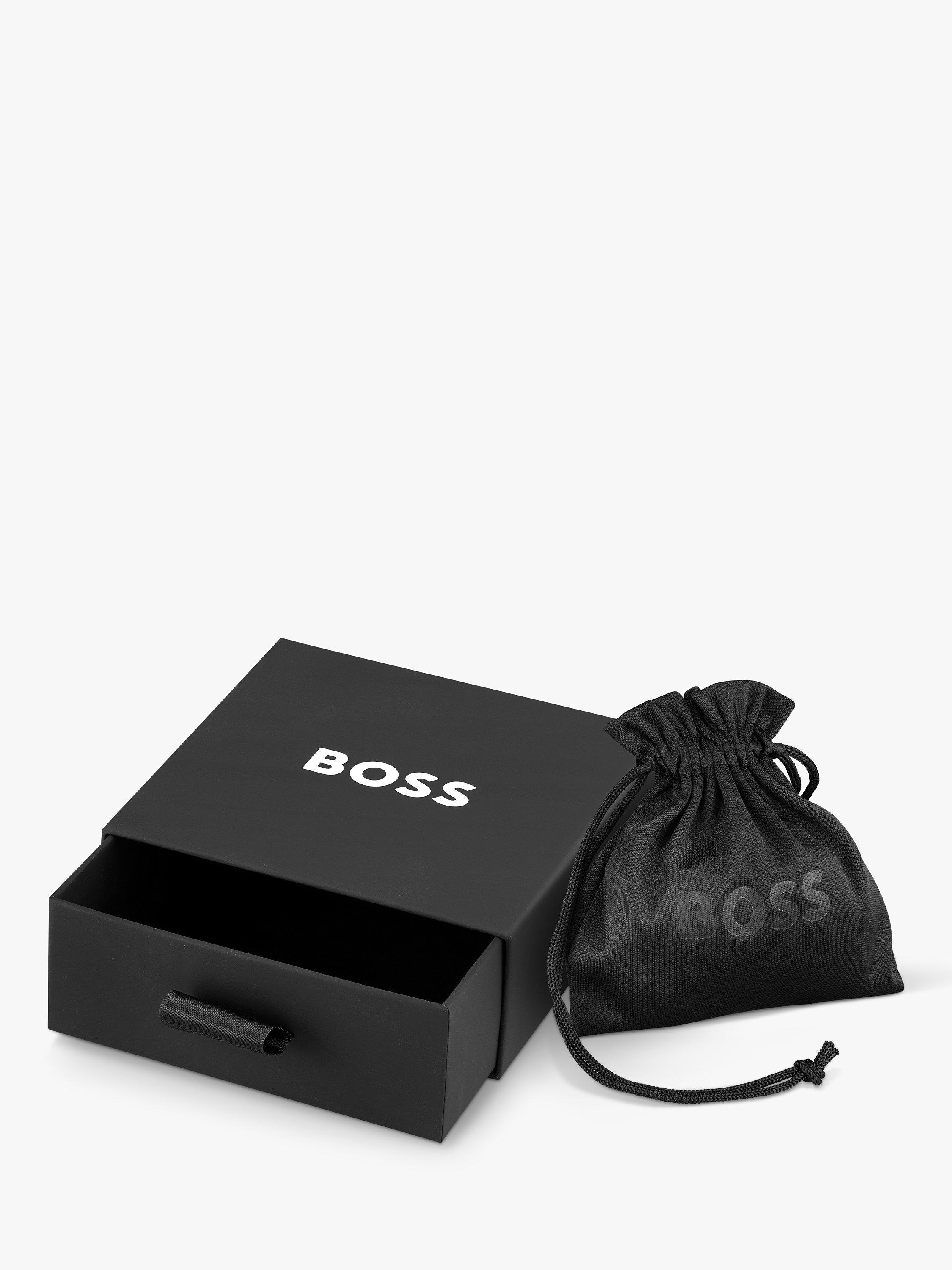 HUGO BOSS Men's Evan Chain Necklace, Silver