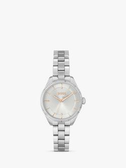 HUGO BOSS Women's Sage Bracelet Strap Watch, Silver 1502726