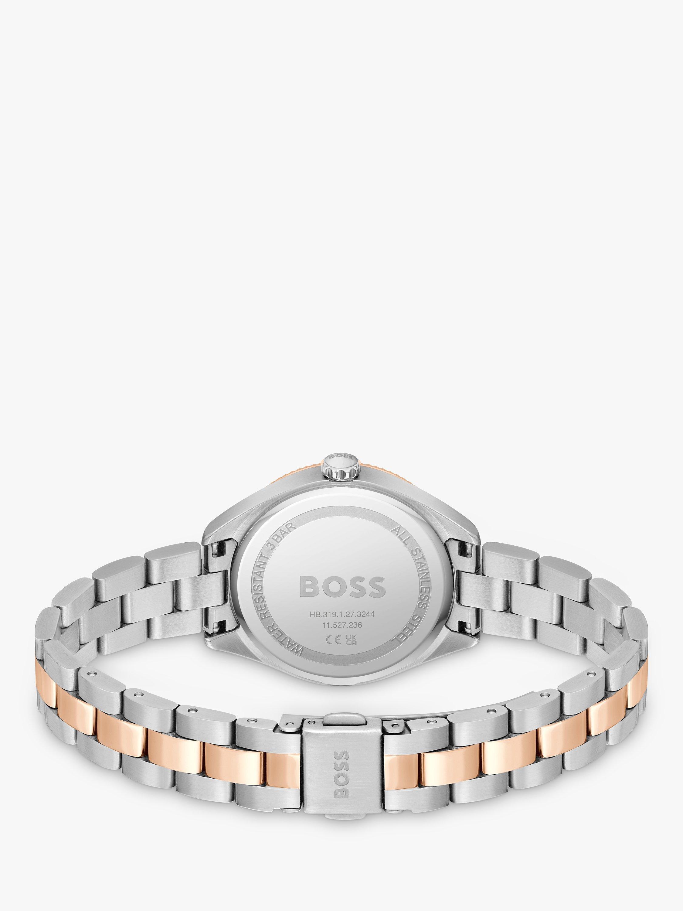 Product image 2 of 6, which shows HUGO BOSS Women's Sage Bracelet Strap Watch, Silver/Rose Gold 1502727
