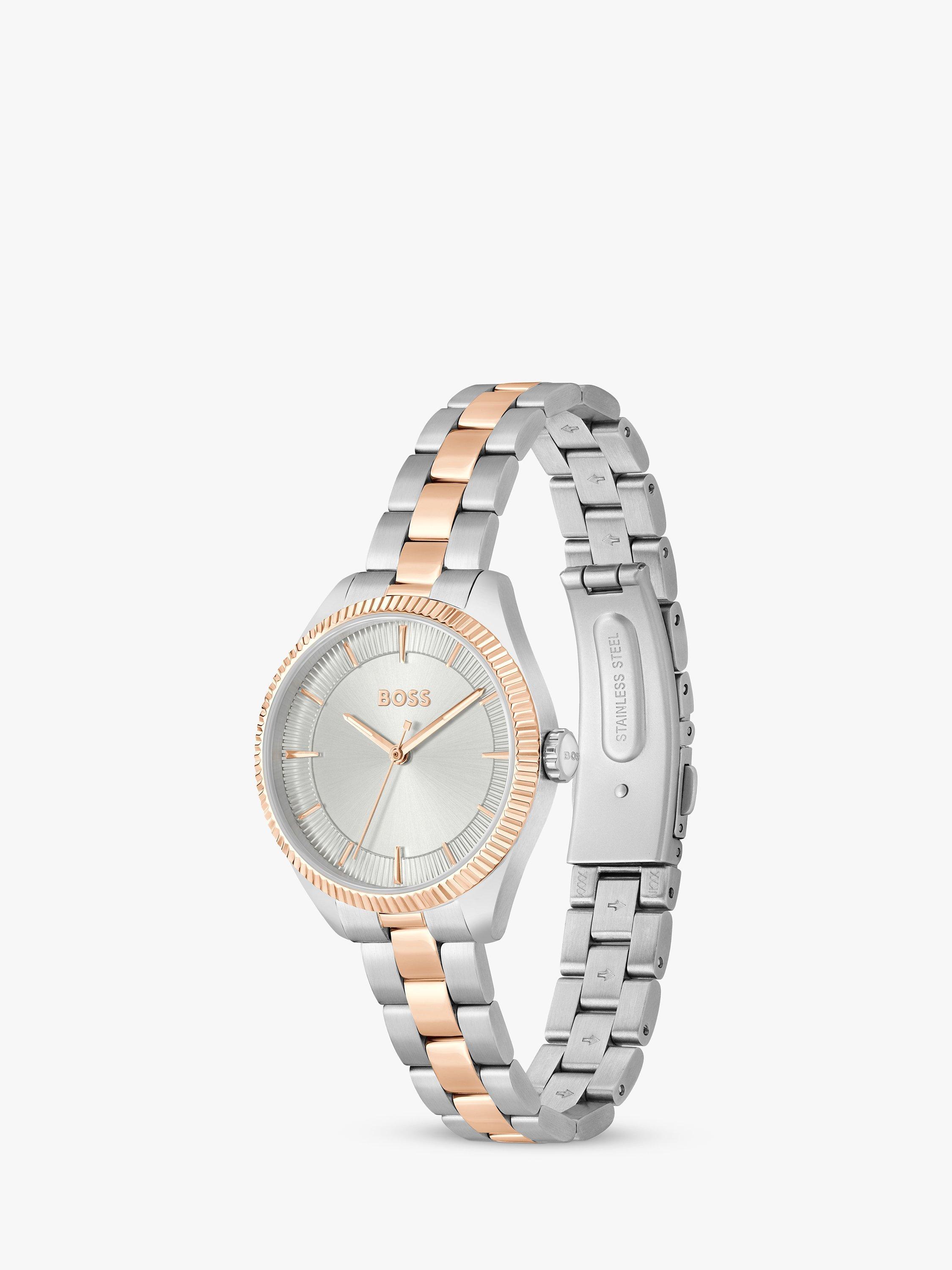 Product image 3 of 6, which shows HUGO BOSS Women's Sage Bracelet Strap Watch, Silver/Rose Gold 1502727